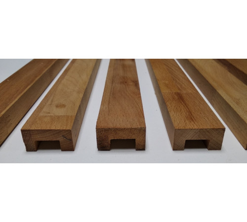 Рейка декоративная (бук) 10x25мм 2м